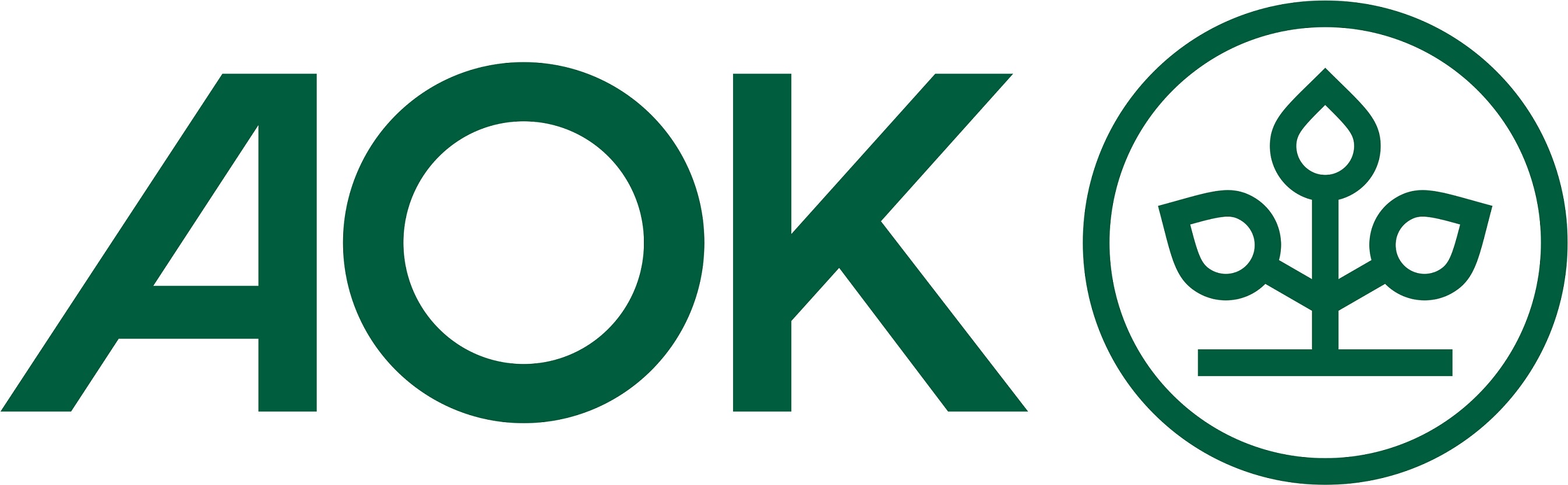AOK Logo Horiz grune Schrift RGB